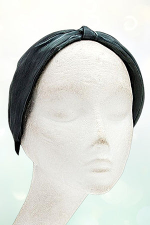 SHEER KNOT ACCENT FASHION HEADBAND