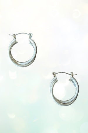 INTERTWINED  HOOP EARRING