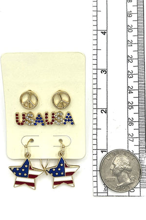 USA Mix Post Earring