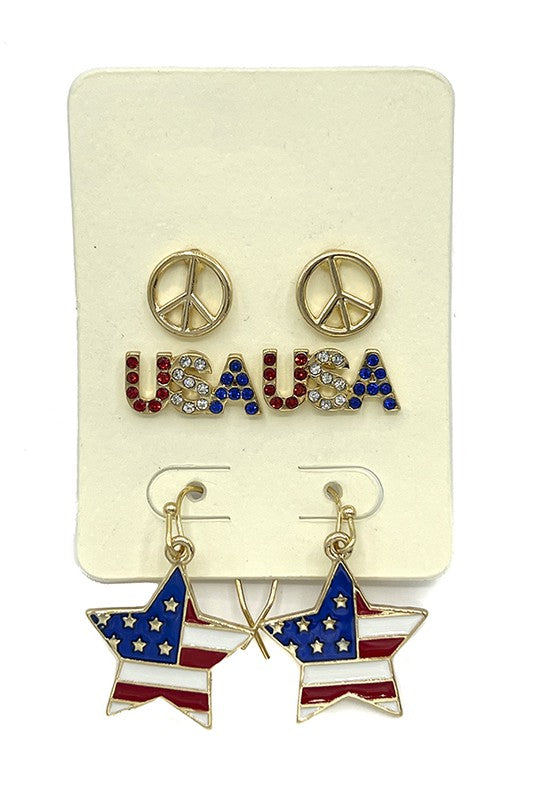 USA Mix Post Earring