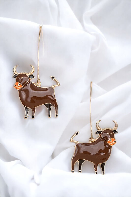 Bull Dangle Earring