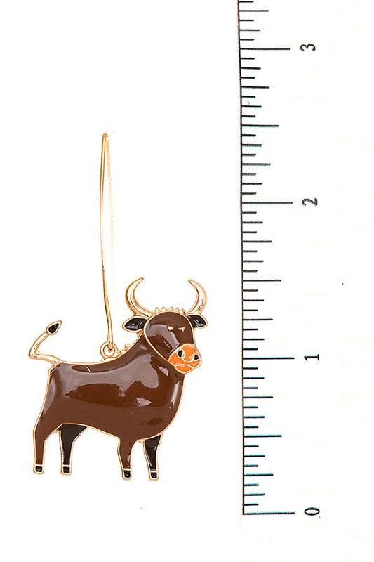 Bull Dangle Earring