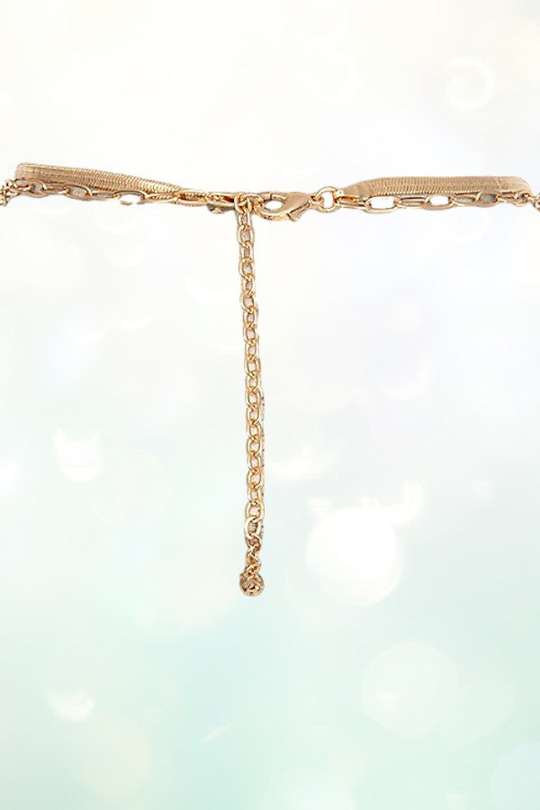 ANIMAL PRINT OCTAGON PENDANT NECKLACE