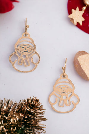 Snowman Dangle Earring