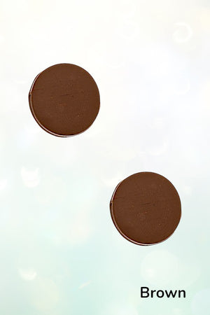 ROUND CLAY POST STUD EARRING
