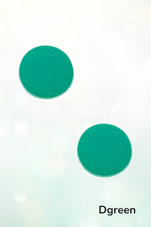 ROUND CLAY POST STUD EARRING