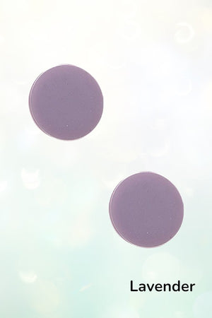 ROUND CLAY POST STUD EARRING