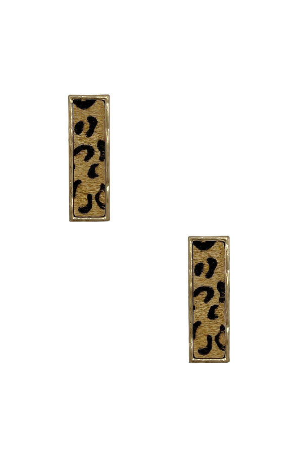 Animal Print Post Earring