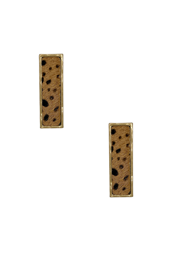 Animal Print Post Earring