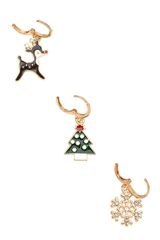 Mix Christmas Earring Set