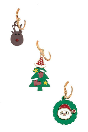 Mix Christmas Drop Earring