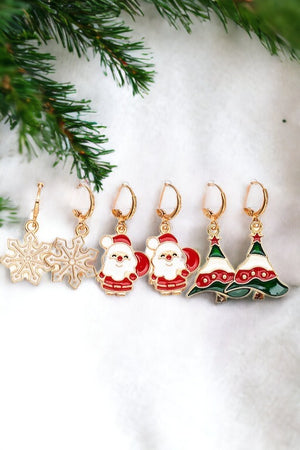 Santa Mix Drop Earring Set