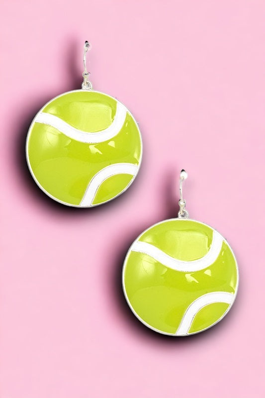 Tennis Ball Earring