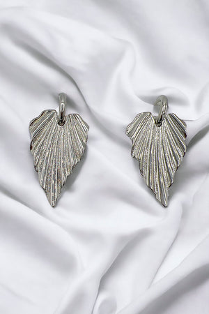 Pleated Lead Drop Earring