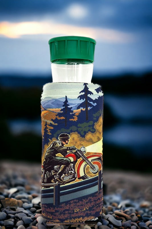 Motorcyclist Print Bottle Cooler