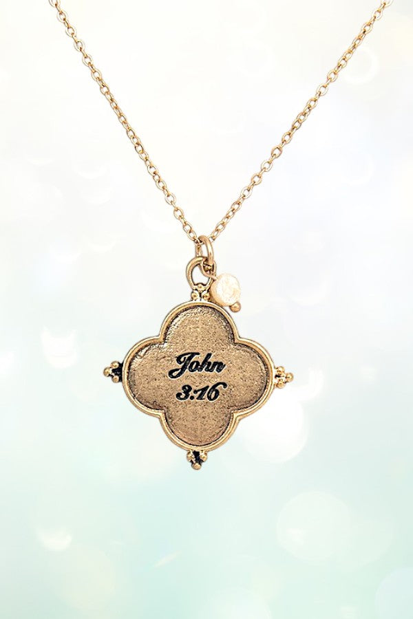 JOHN 3 16 PENDANT NECKLACE SET