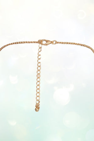 BEADED FAUX LEATHER TEARDROP TASSEL DANGLE PENDANT NECKLACE AND BALL POST EARRING SET