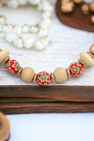 Mix Floral Bead Necklace