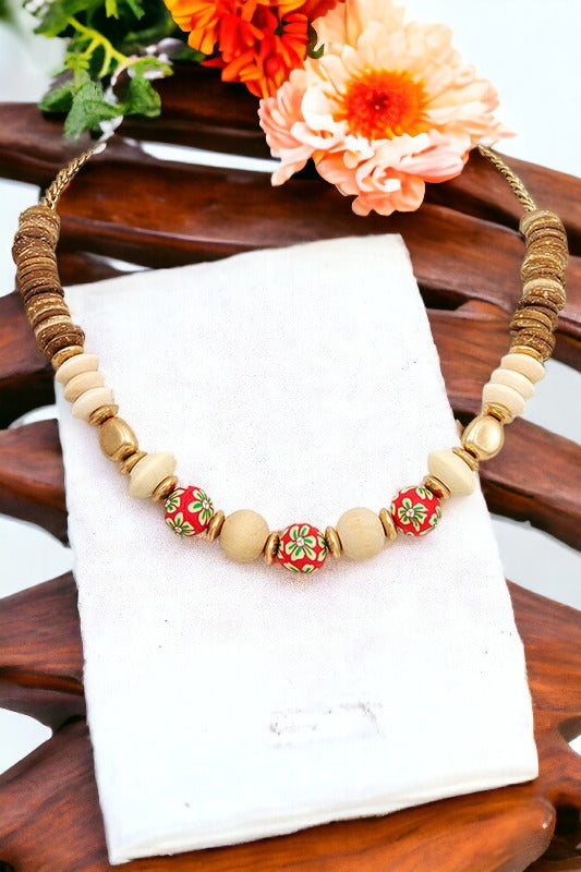 Mix Floral Bead Necklace