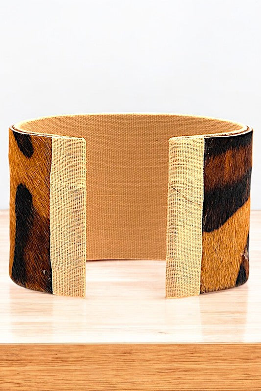 ANIMAL PRINT CUFF BRACELET