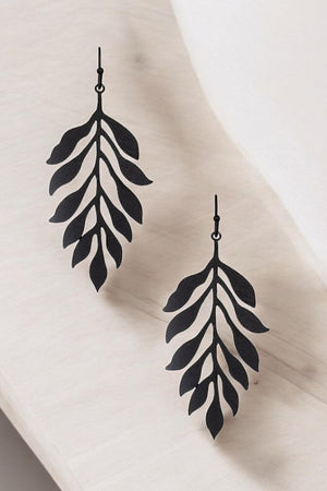 LEAF CUT OUT DANGLE EARRING