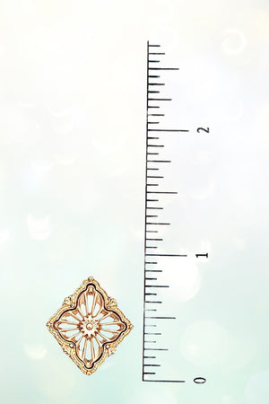 DIAMOND FILIGREE POST STUD EARRING