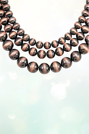 MULTI LAYERED NAVAJO PEARL BEAD NECKLACE SET