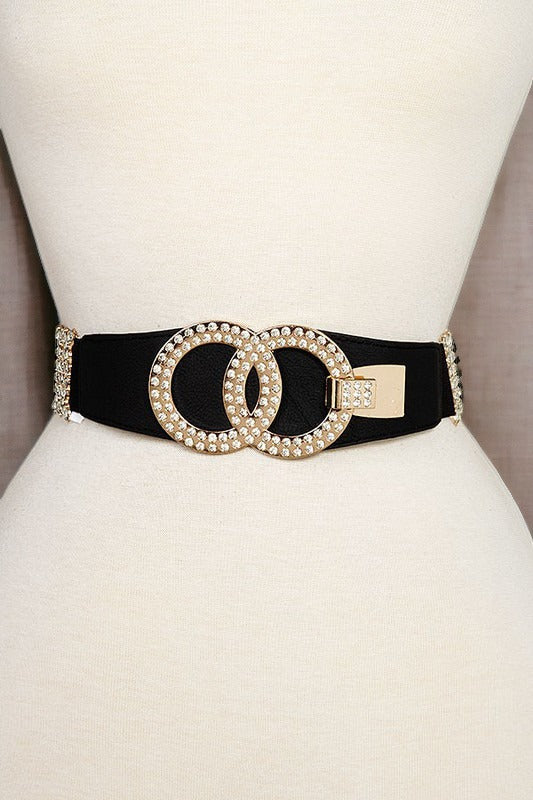 Infinity Rhinestone Pave Belt