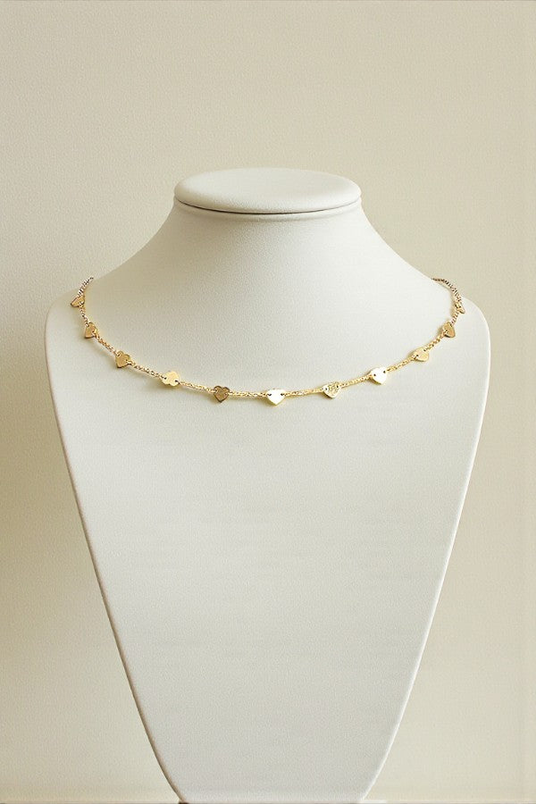 HEART LINK COLLAR NECKLACE