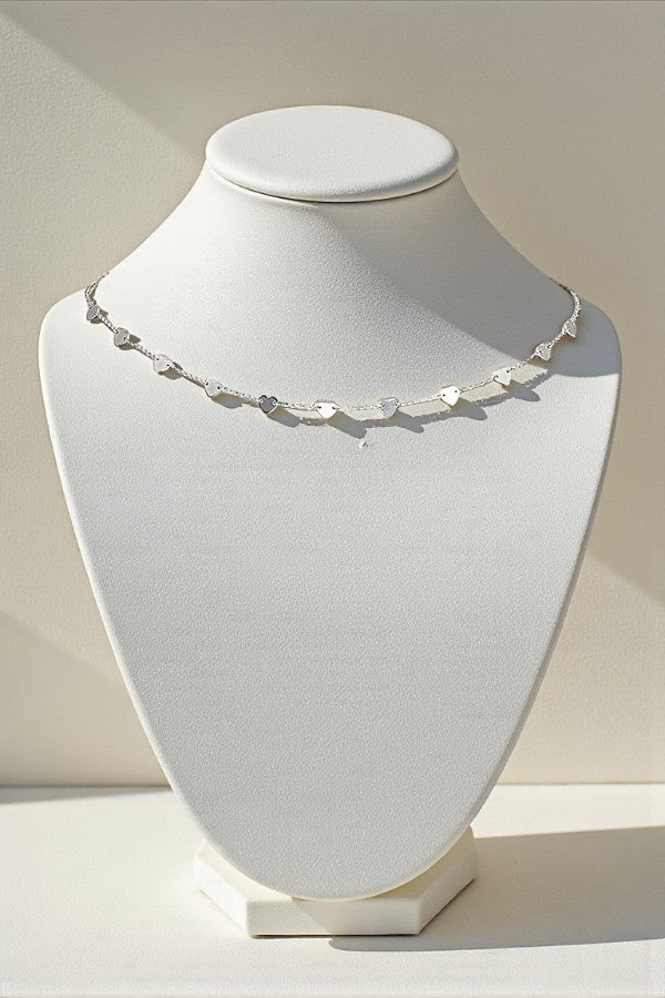 HEART LINK COLLAR NECKLACE