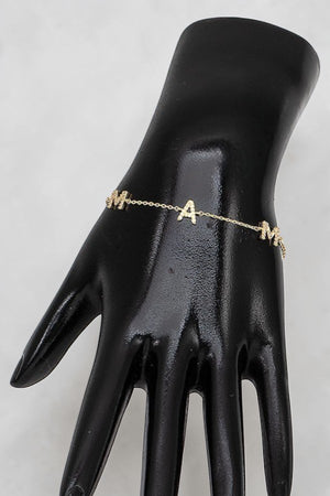 GEM PAVE MAMA LINK BRACELET