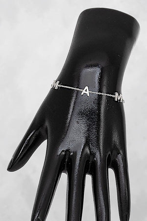 GEM PAVE MAMA LINK BRACELET