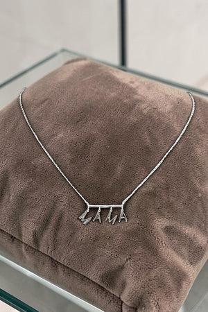 MAMA LETTERS DANGLE PENDANT NECKLACE