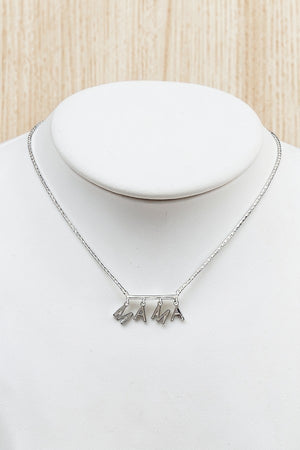 MAMA LETTERS DANGLE PENDANT NECKLACE