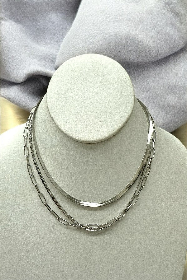 Multi Chain Layered Necklace