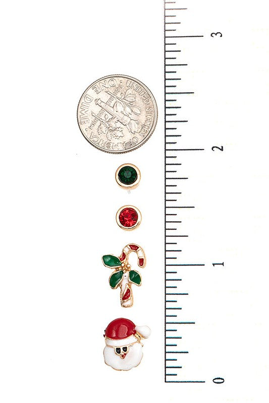 Santa Mix Post Earring Set