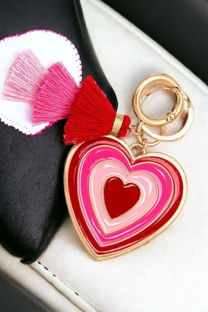 Tassel Heart Keychain