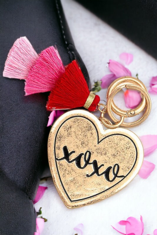 Tassel Heart Keychain