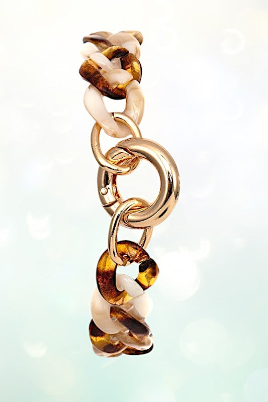 Acetate Chain Link Bracelet
