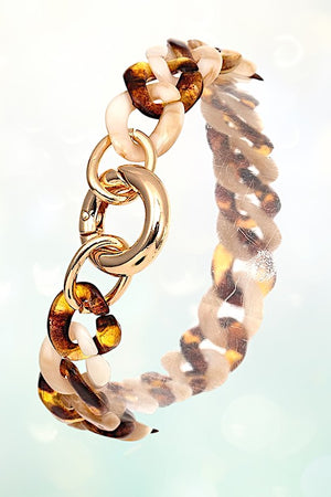 Acetate Chain Link Bracelet