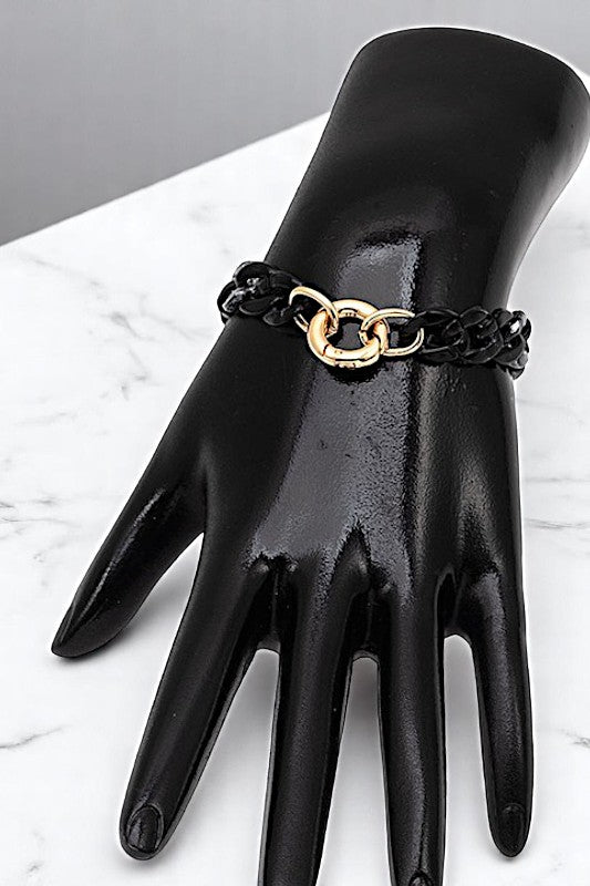 Acetate Chain Link Bracelet