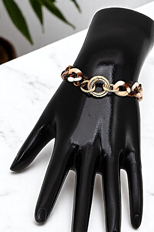 Acetate Chain Link Bracelet