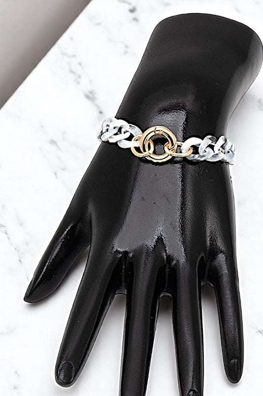 Acetate Chain Link Bracelet