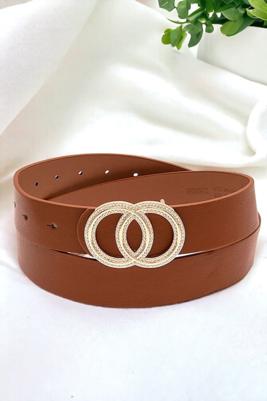 Rhinestone Pave Infinity Fashion Belt