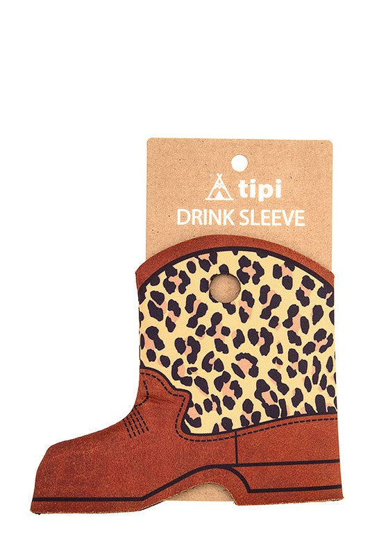 Animal Print Drink Sleeve