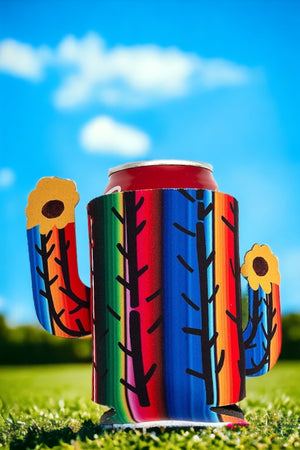 Cactus Serape Pattern Drink Sleeve