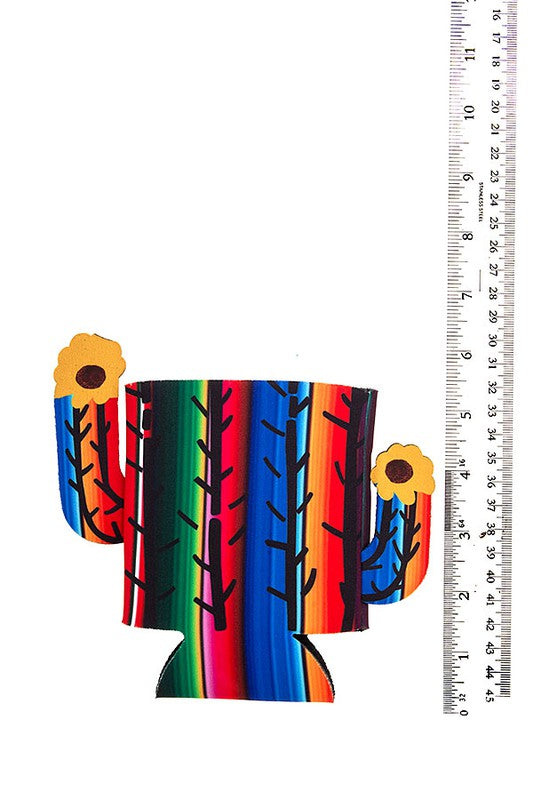 Cactus Serape Pattern Drink Sleeve