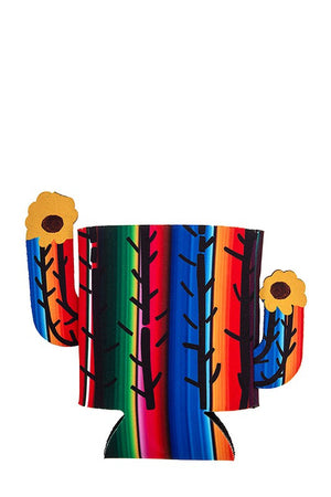 Cactus Serape Pattern Drink Sleeve