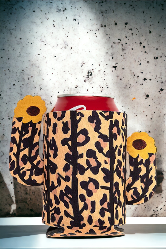 Floral Animal Print Drink Sleeve