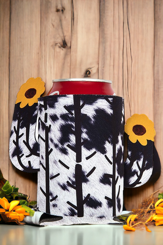 Black and White Print Drink Sleeve